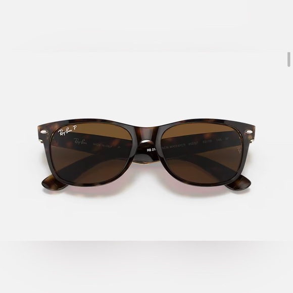 Rayban Wayfarer Classic Matte Brown Tortoise POLARIZED RB2132 - Picture 6 of 14